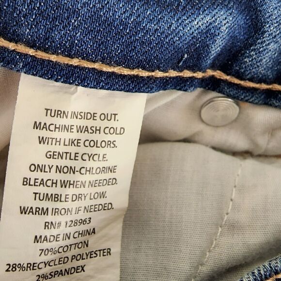 Indigo Rein Women's High Rise Skinny Fit Factory Distressed Denim Jeans Size 26 - Picture 5 of 9